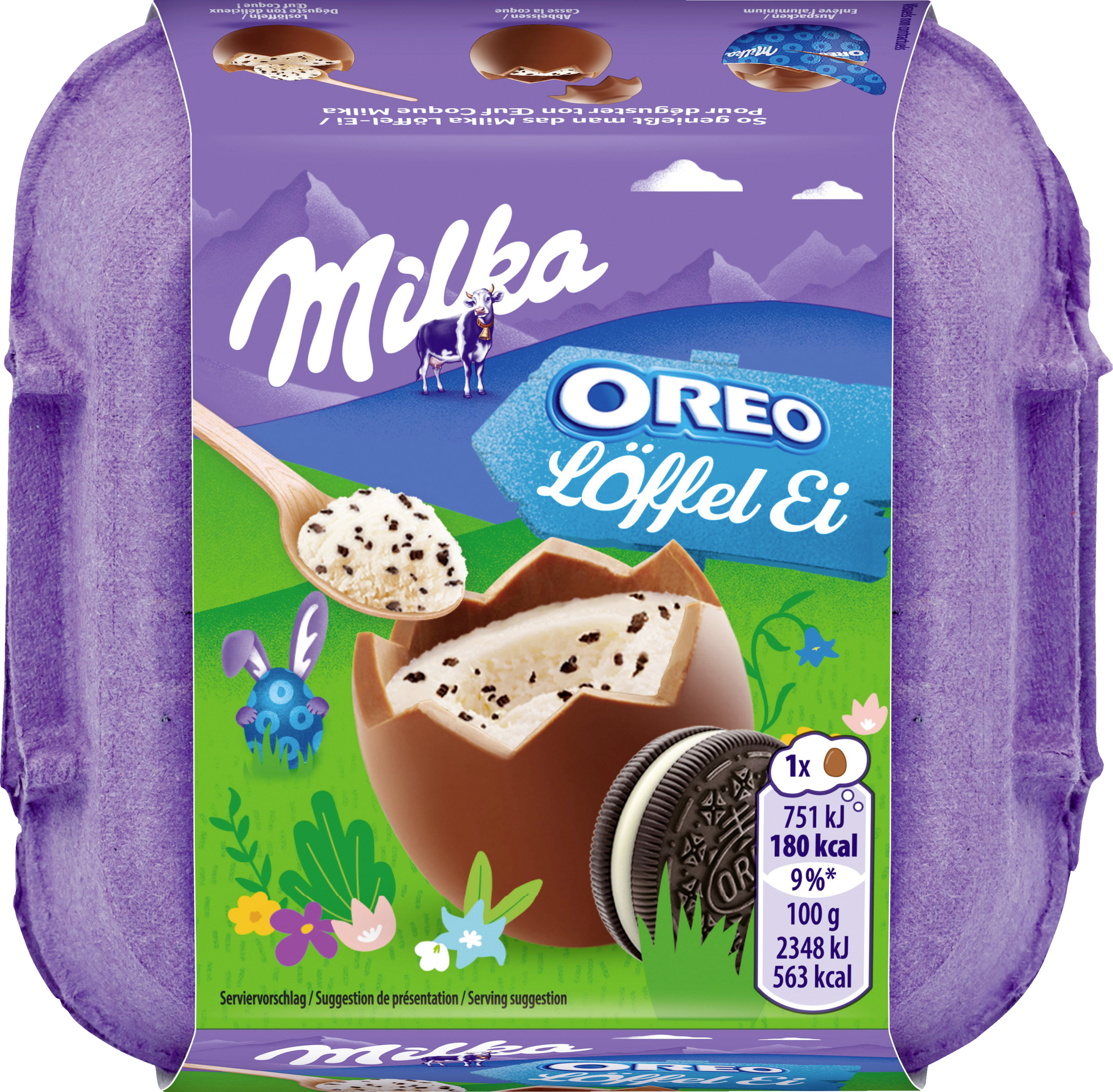 Milka Spoon-Egg Oreo 128g