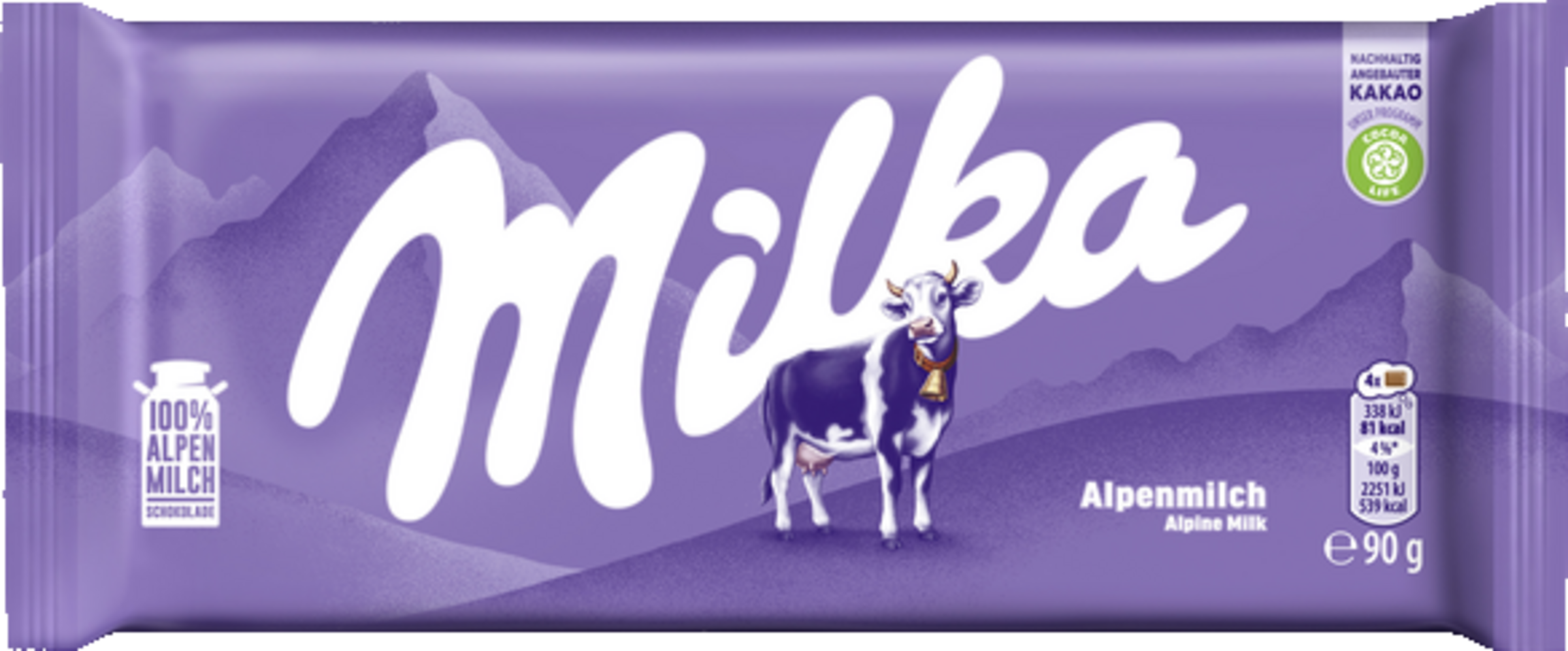 Milka Alpine Milk Chocolate 90g