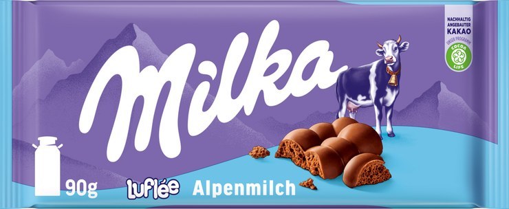 Milka Chocolate Luflée Alpine Milk
