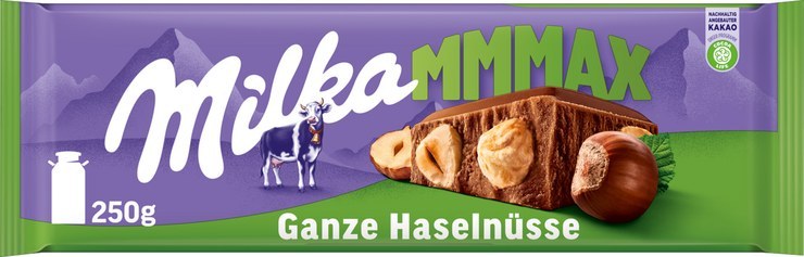 Milka Chocolate Mmmax Whole Hazelnuts