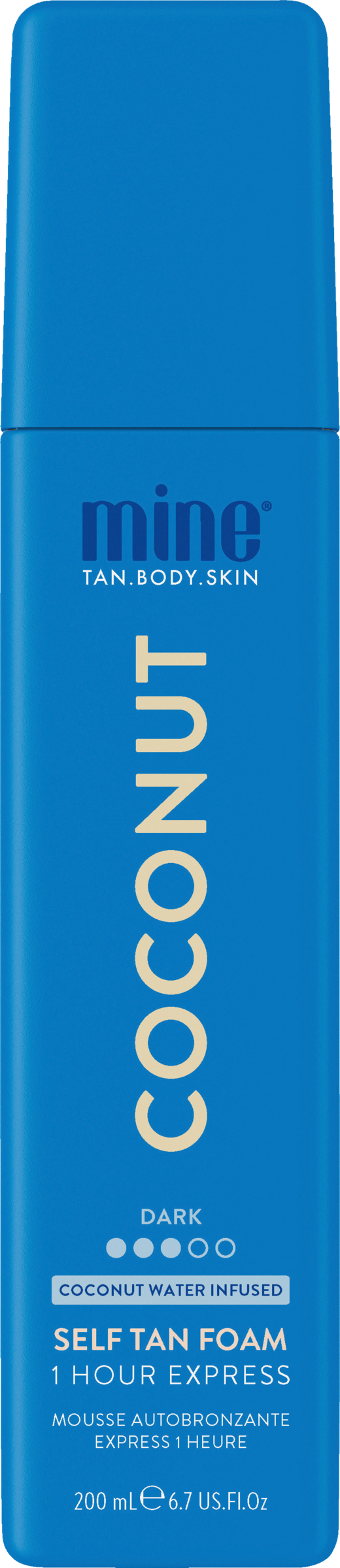 mine.tan Coconut Water Self Tan Foam 200 ml