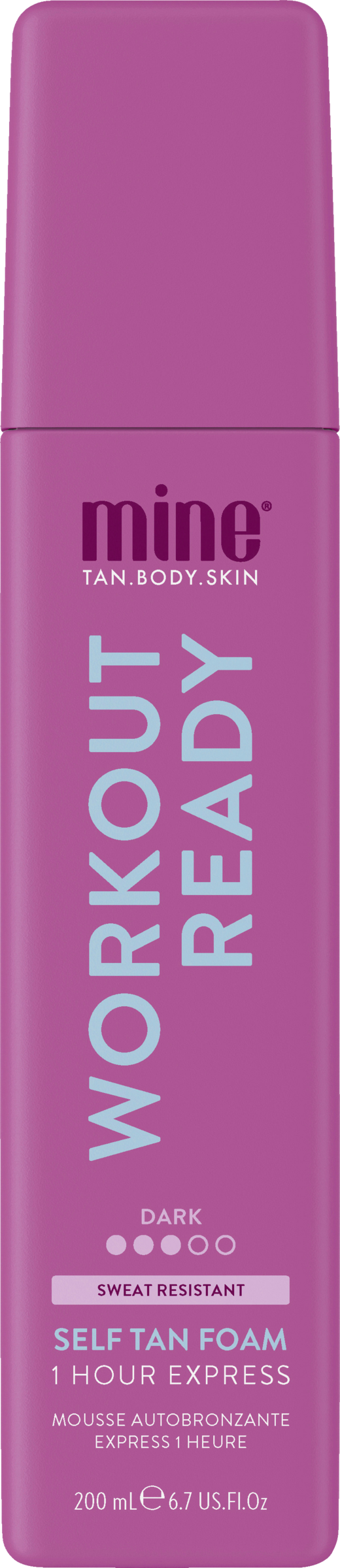 mine.tan Workout Ready Self Tan Foam 200 ml