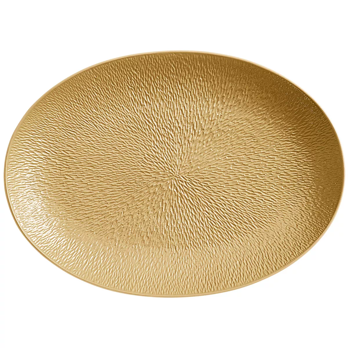 Minéral Irisé Gold plate oval, large by Raynaud