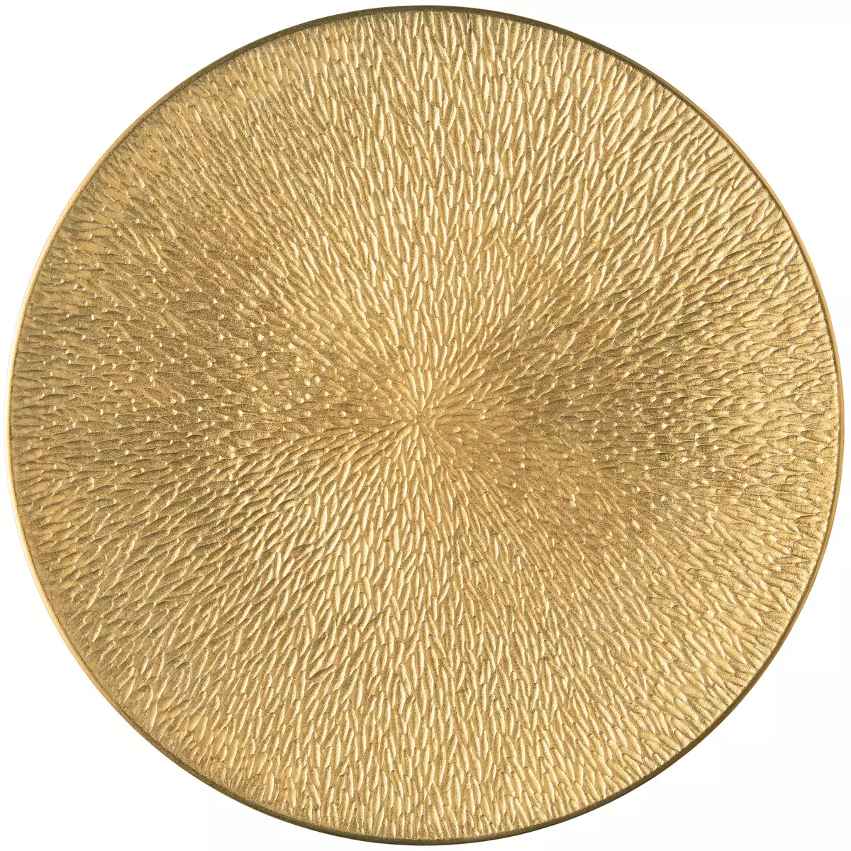 Mineral Irisé Gold charger plate, engraved all over by Raynaud