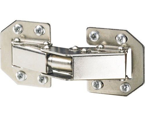 Hettich Mini screw-on hinge with spring, nickel-plated, 1 piece