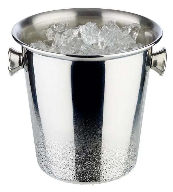 Mini ice bucket / champagne cooler D: 13 cm, H: 13 cm, I: 1 liter, stainless steel