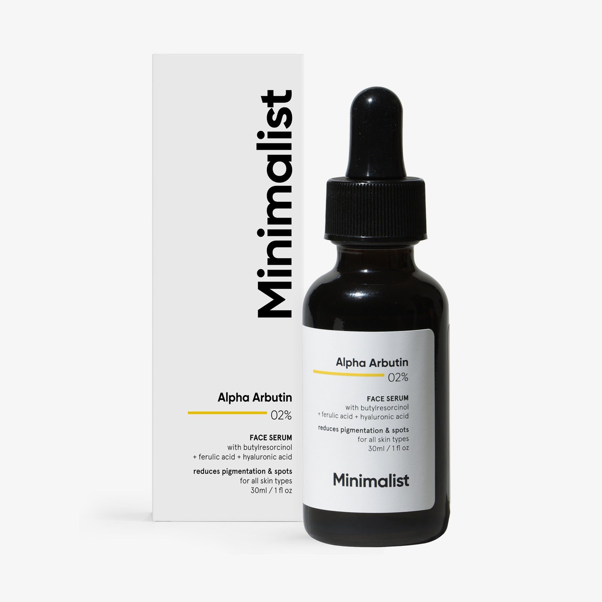 Minimalist Alpha Arbutin 2% Serum, Reduziert Pigmentflecken - Aknenarben 0,06 kg