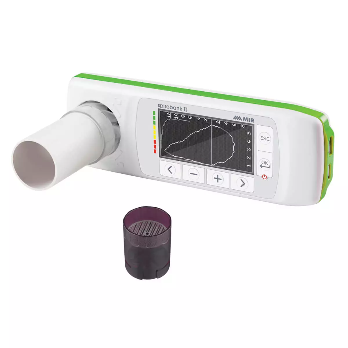 MIR MIR Spirobank II BASIC spirometer With reusable turbine L 160 x W 55 x H 25 mm