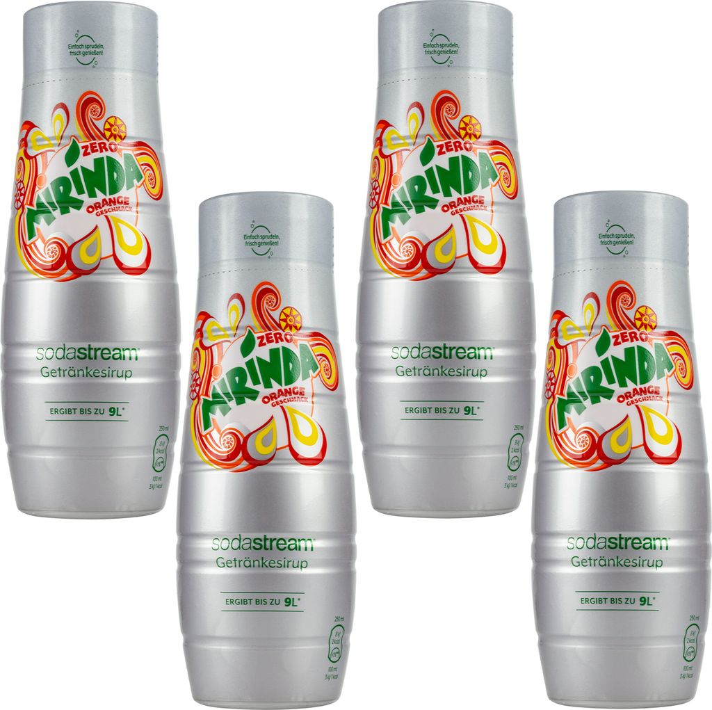 Mirinda Syrup SodaStream Zero Sugar 4x440ml Orange Flavor