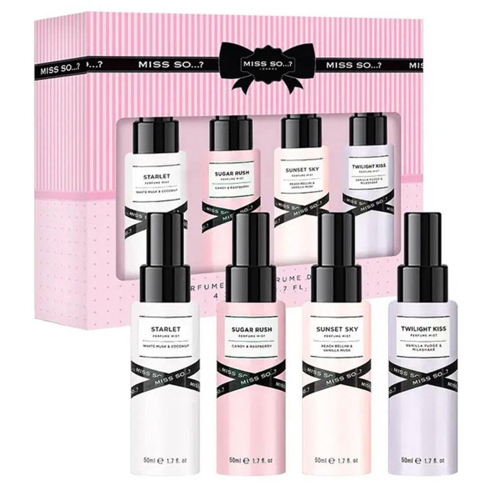 Miss So - Women's Body Perfume Set, 4 Pc
