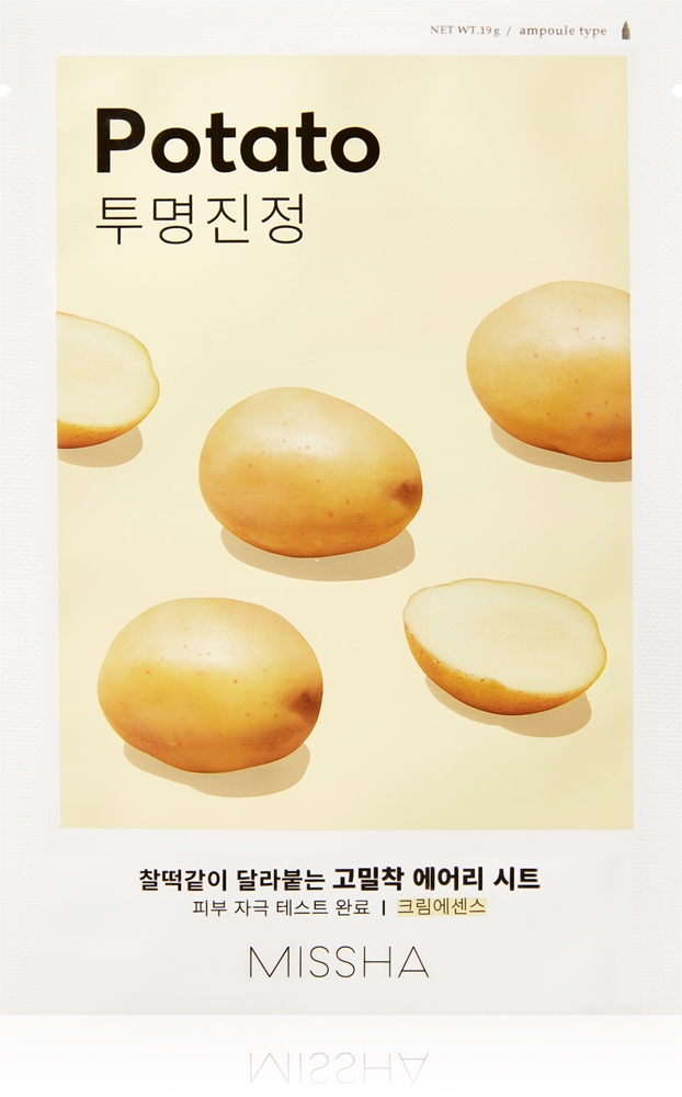 Missha Airy Fit Potato smoothing fabric mask for facial skin rejuvenation
