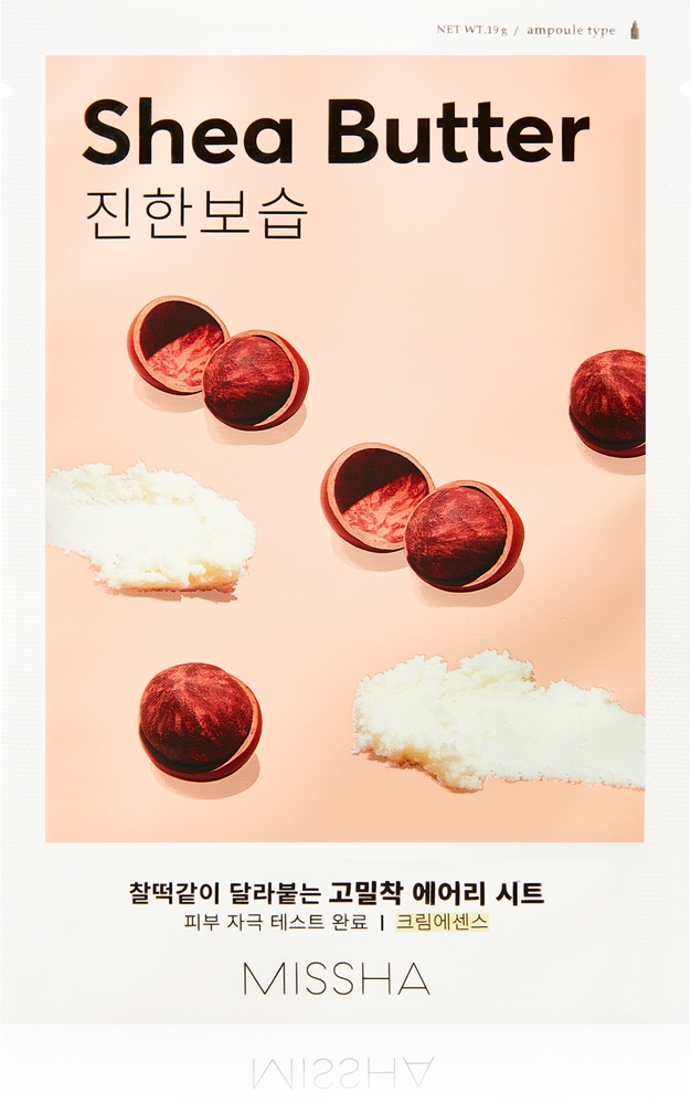Missha Airy Fit Shea Butter cell layer mask with particularly moisturizing and nourishing effects