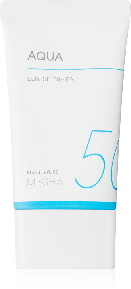 Missha All Around Safe Block Aqua Sun Gel Face Cream for Tanning SPF 50+