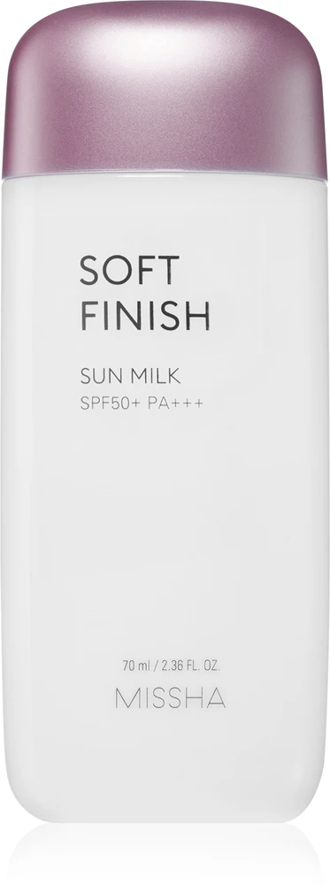 Missha All Around Safe Block Soft Finish Fluid for a smooth look SPF 50+