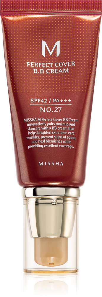 Missha M Perfect Cover BB Cream high UV protection Farbton No. 27 Honey Beige SPF42/PA+++ 50 ml