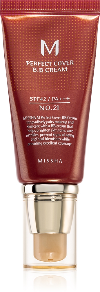 Missha M Perfect Cover BB Cream high UV protection