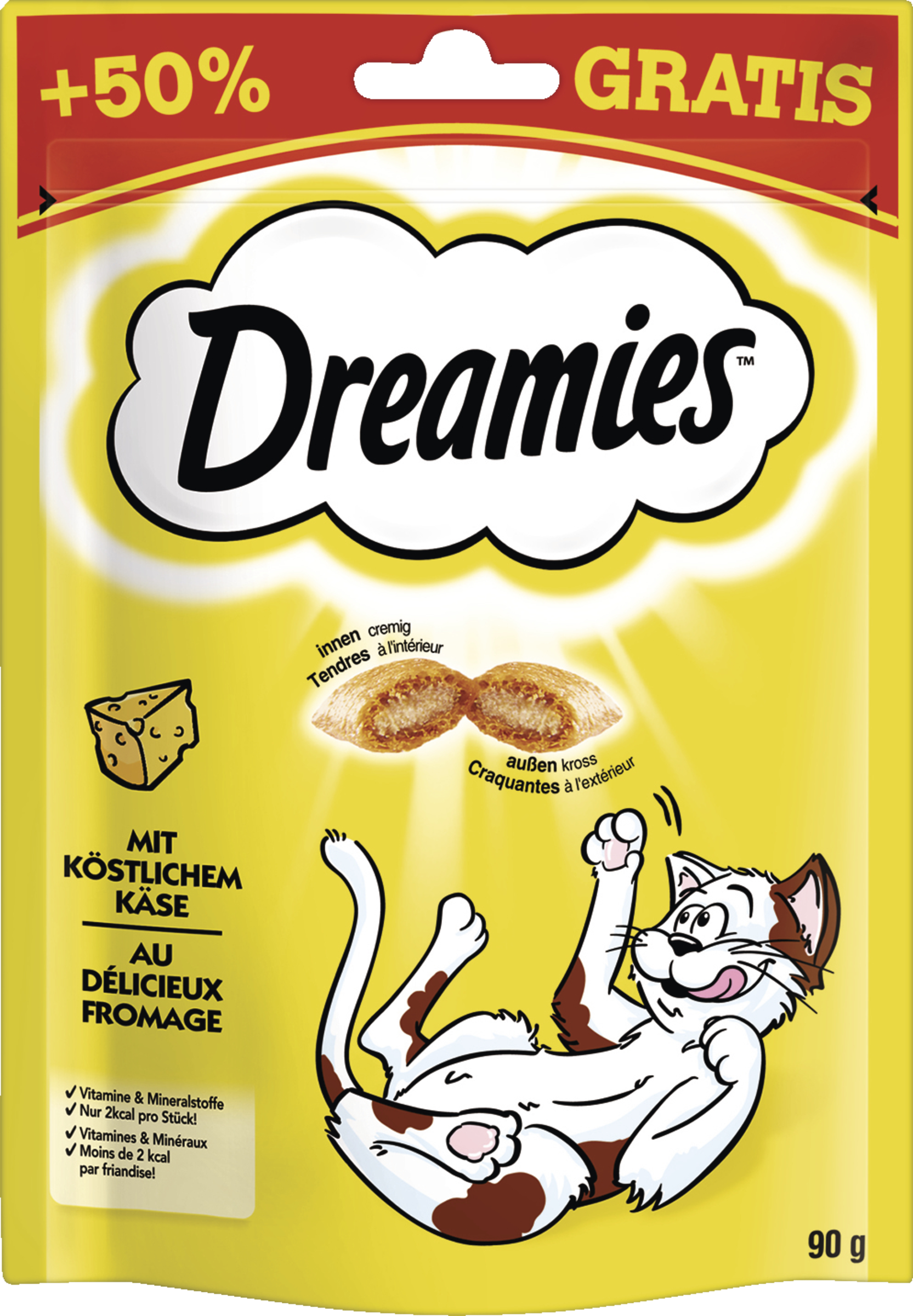 Dreamies with delicious cheese