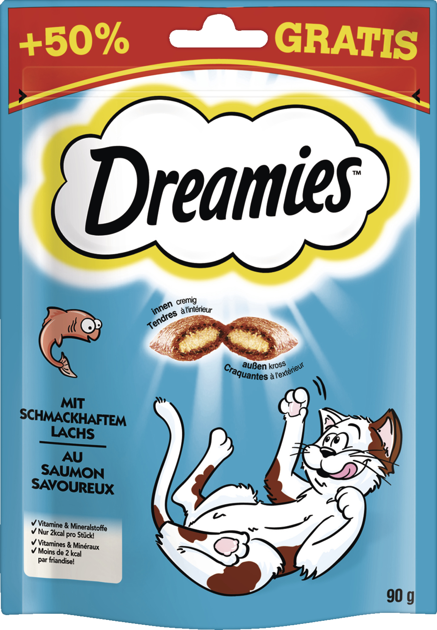 Dreamies with tasty salmon
