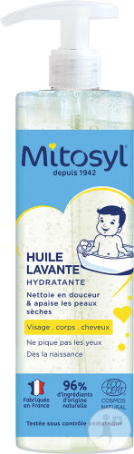 Mitosyl Bath Oil for Babies and Children from Birth, 490ml Bottle
