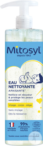 Mitosyl Cleansing Water for Babies and Children from Birth, 500ml Bottle
