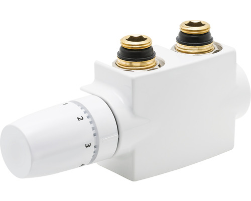 Center connection set Schulte with cover 1/2" white H3765004