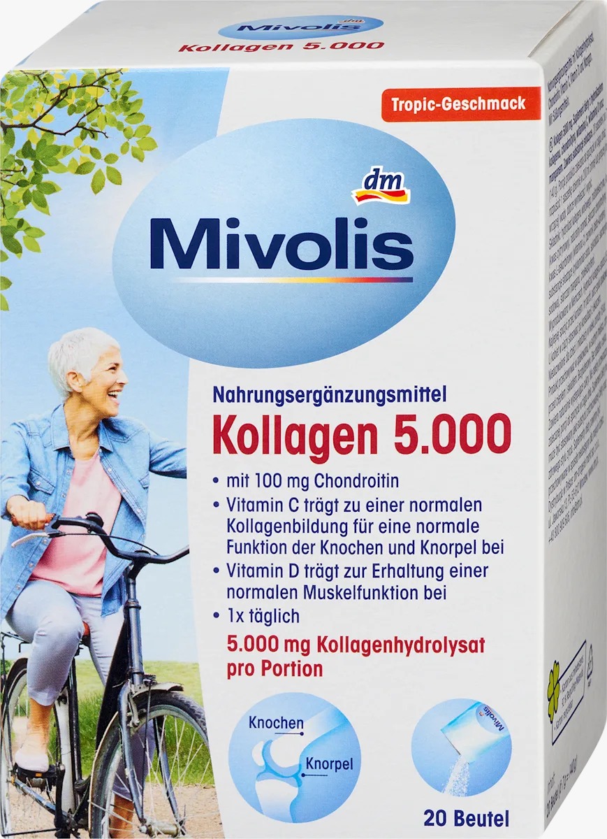 Mivolis Collagen 5000, sachets of 20, 140 g Dietary supplement