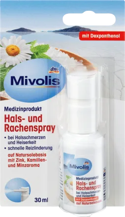 Mivolis Throat and throat spray, 30 ml