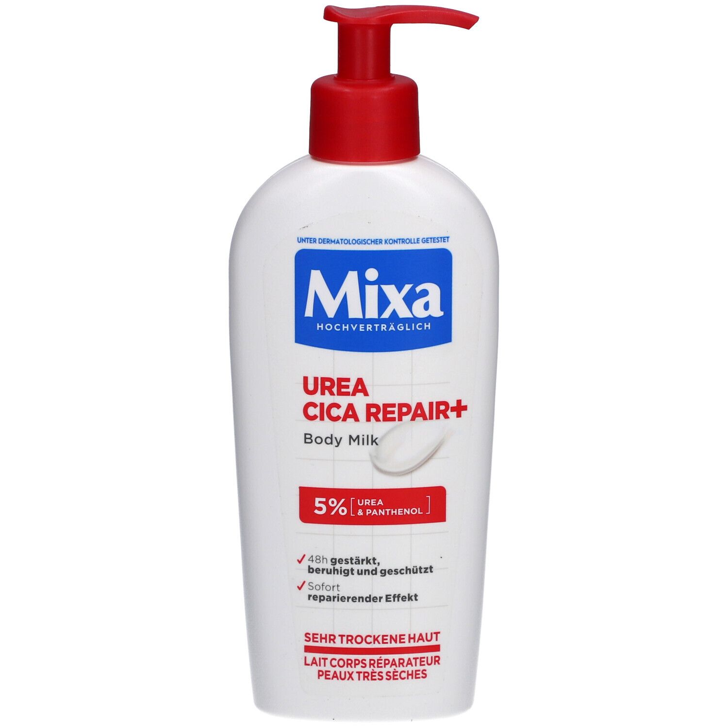 Mixa Urea Cica Repair Body Milk, beruhigende und schützende Körpermilch 250 ml