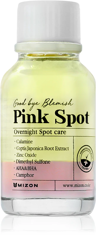 Mizon Good Bye Blemish Pink Spot local serum with powder against acne