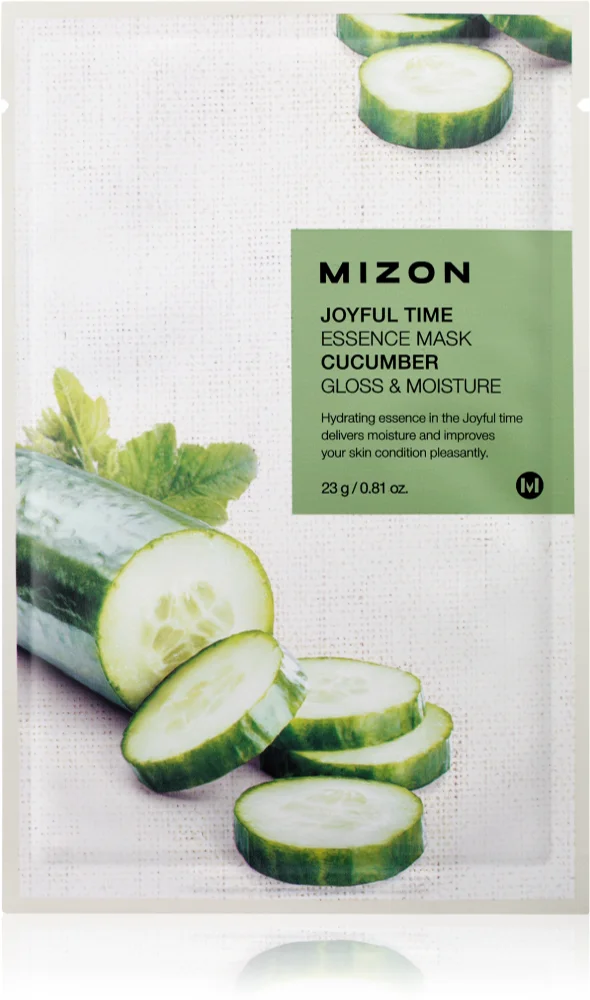 Mizon Joyful Time Cucumber cell layer mask with brightening and moisturizing effects