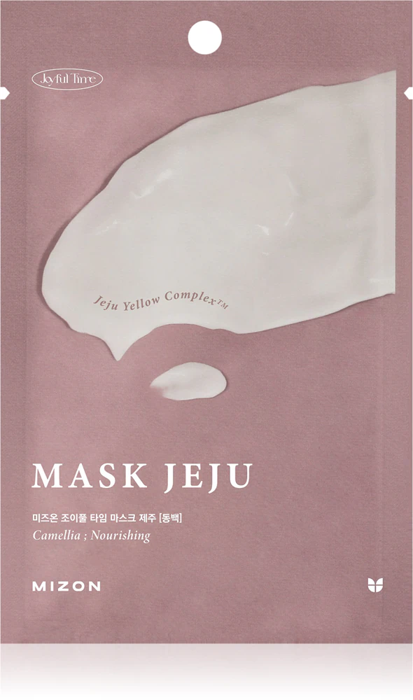 Mizon Joyful Time Jeju Camellia Nourishing sheet mask with antioxidant effect