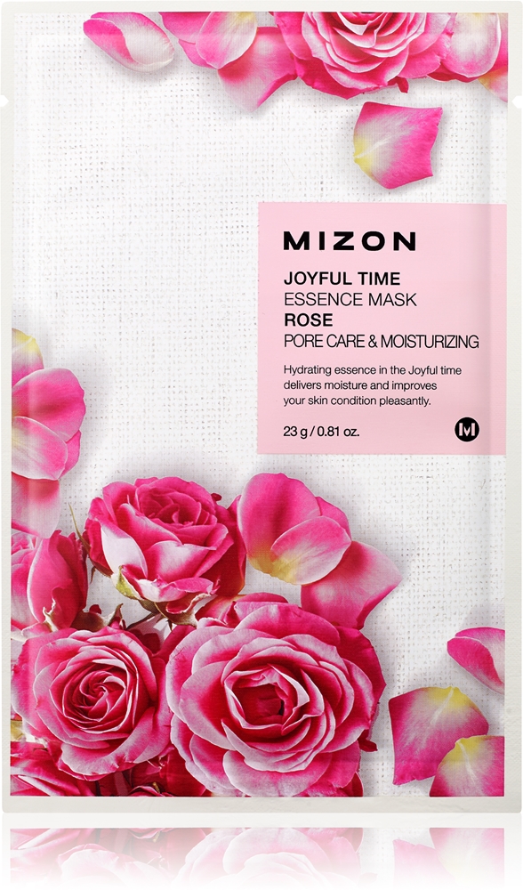 Mizon Joyful Time Rose Moisturizing sheet mask to shrink pores