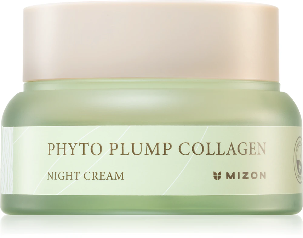 Mizon Phyto Plump Collagen moisturizing night cream against wrinkles with a soothing effect