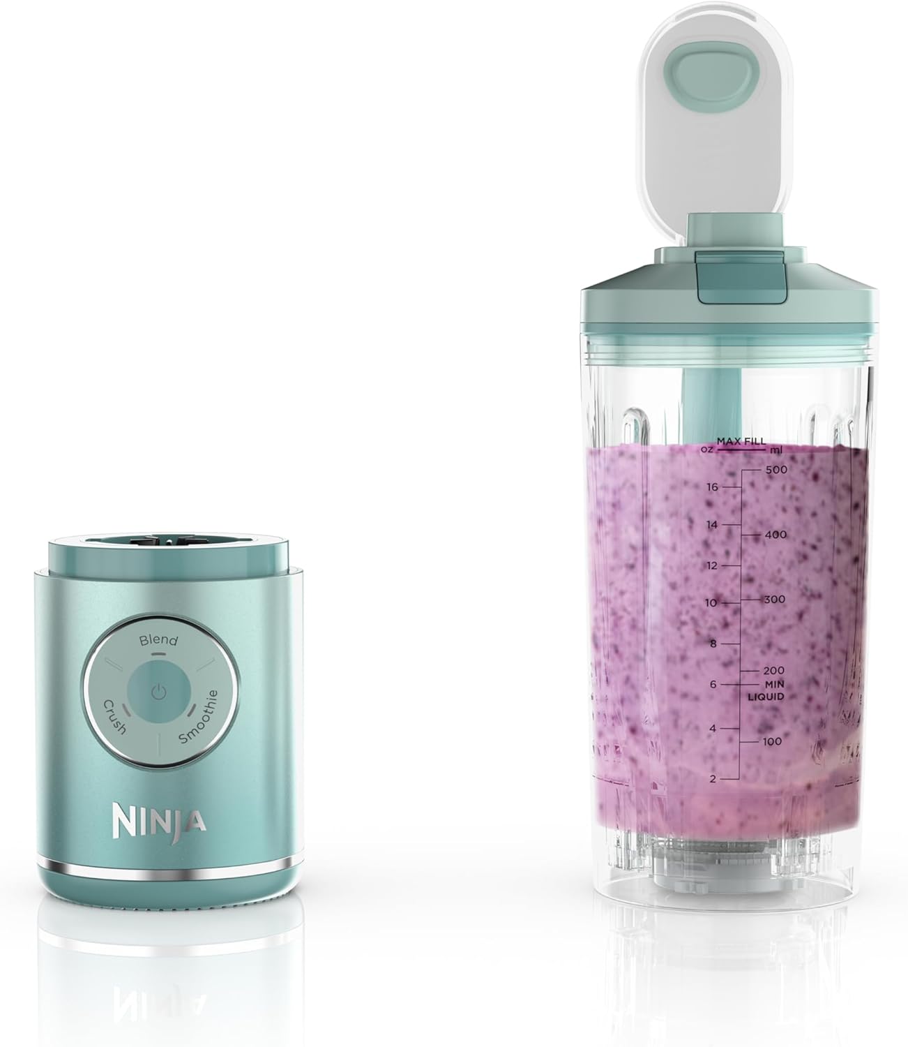 Ninja Blender, Blast Max Cordless Personal Blender for Smoothies, Frozen Drinks, Ice Crush, 625 ml, Removable Jar, Leak-proof Lid, BPA Free, Dishwasher Safe