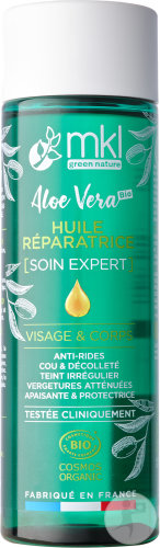 MKL Green Nature Aloe Vera Repairing Oil Expert Care Face and Body Organic Bottle 200ml