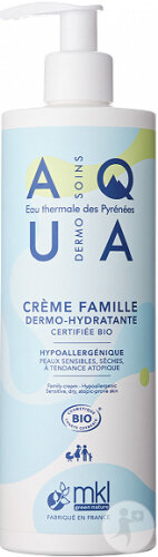 MKL Green Nature Aqua Dermo-Hydrating Cream Family Organic 400ml