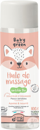 MKL Green Nature Baby Green Organic Massage Oil 100ml
