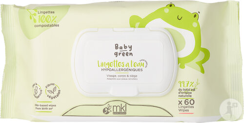 MKL Green Nature Baby Green wet wipes 60 pieces