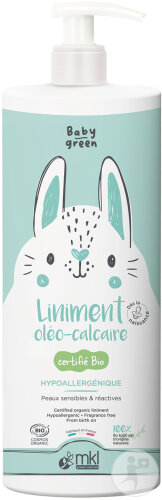 MKL Green Nature Baby Green Oleo-Limestone Liniment Organic Pump Bottle 400ml