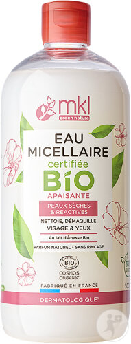 MKL Green Nature Soothing Micellar Water Dry And Reactive Skin Organic Bottle 500ml