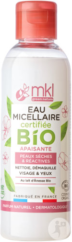 MKL Green Nature Soothing Micellar Water Dry And Reactive Skin Face And Eyes Organic 100ml