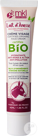 MKL Green Nature Organic Donkey Milk From The Pyrenees Face Cream 40ml