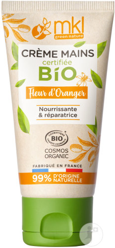 MKL Green Nature Organic Hand Cream Nourishing and Repairing Orange Blossom Tube 50ml