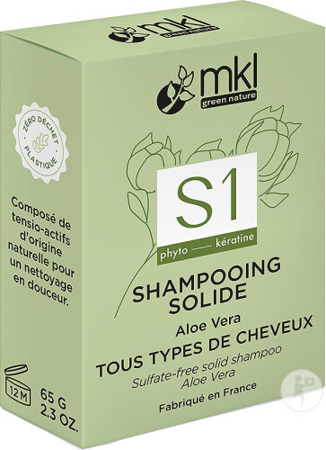 MKL Green Nature Solid Shampoo All Hair Types Aloe Vera Organic 65g