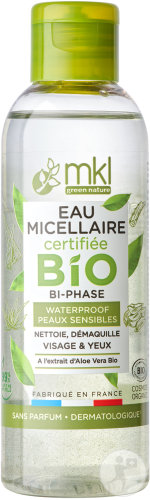 MKL Green Nature Micellar Water Two-Phase Waterproof Sensitive Skin Face And Eyes Organic 100ml