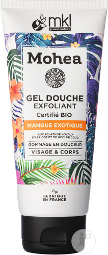 MKL Green Nature Mohea Exfoliating Shower Gel Exotic Mango Organic Tube 200ml