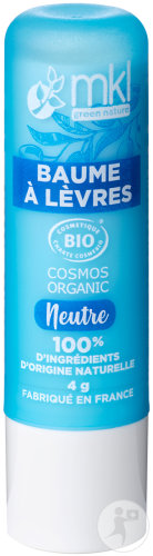 MKL Green Nature Neutral Lip Balm Organic Stick 4g