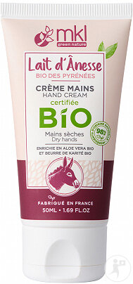 MKL Green Nature Repairing and Nourishing Hand Cream with Organic Donkey Milk Tube 50ml