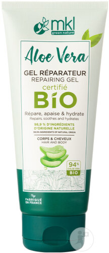 MKL Green Nature Repairing Gel Organic Aloe Vera Hair and Body Tube 100ml
