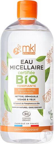 MKL Green Nature Vitamin-Rich Invigorating Micellar Water For Combination Oily Skin Organic Bottle 500ml